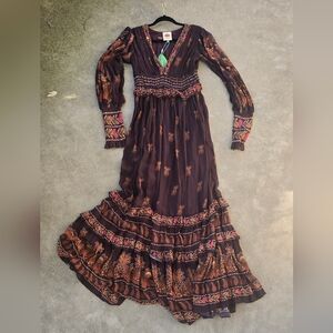 FARM Rio Long Sleeve Maxi Dress